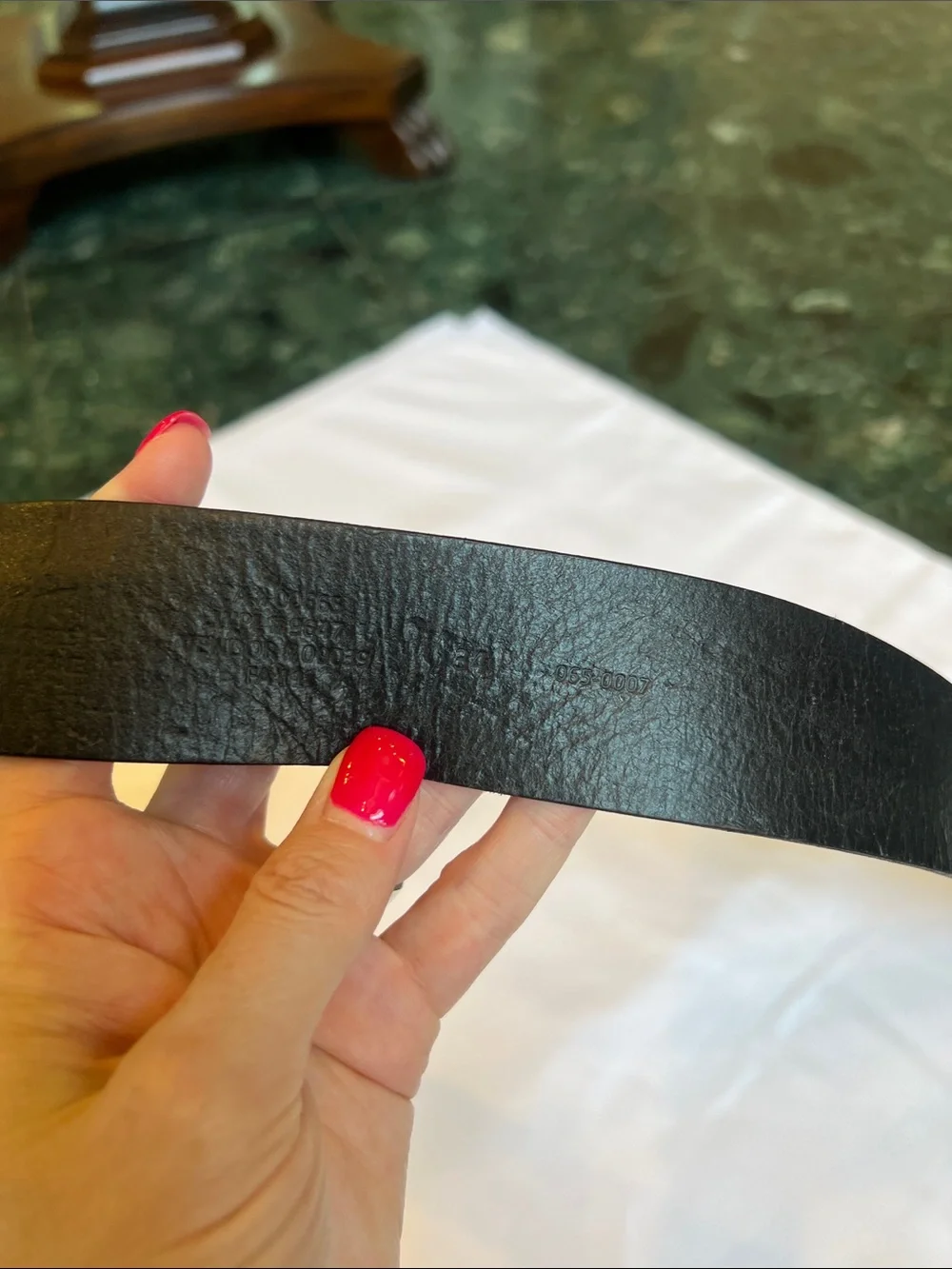 Eddie Bauer Genuine Leather Black Leather Belt Silver Buckle Closet Staple